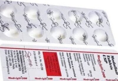 Modafinil medication tablets